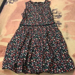 Brooks Brothees Girls 14 dress navy floral